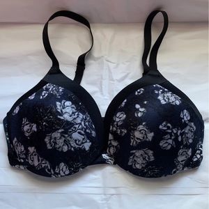 Bra- Black/navy blossom